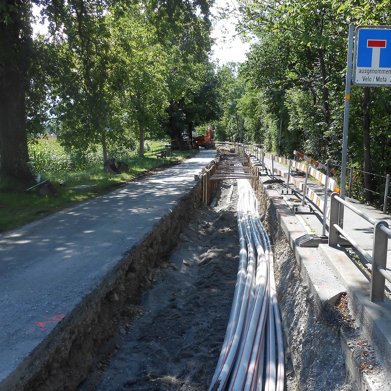 Werkleitungen Aarestrasse Ost und Jungfraustrasse