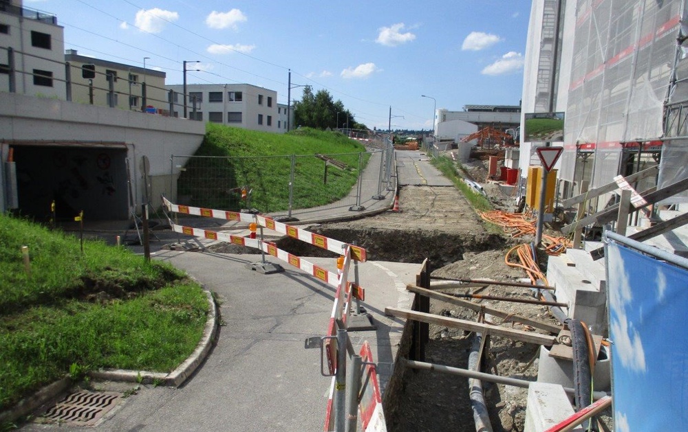 Anpassung Radweg - Migros Heimberg